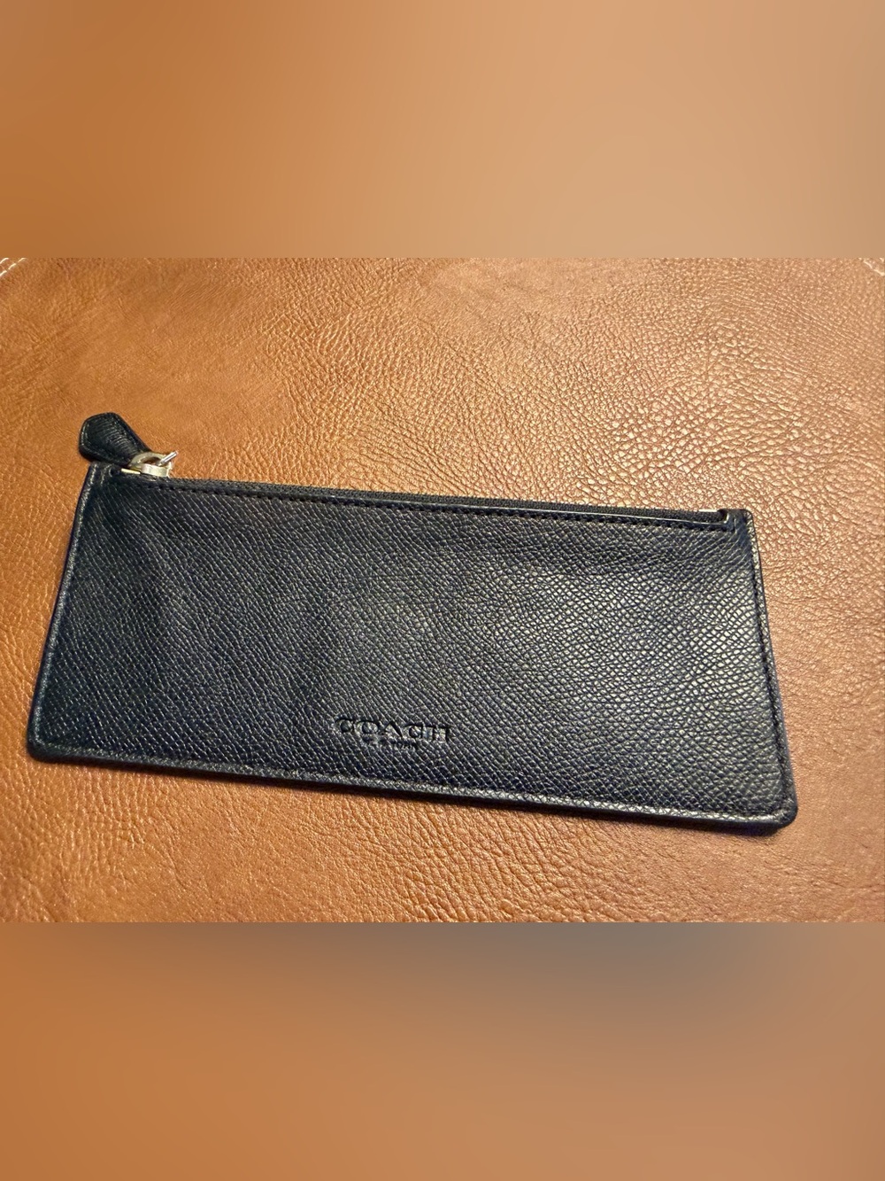 Coach Slim Black Leather wallet insert